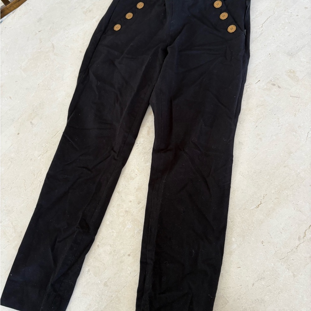 Banana Republic Black Women Jeans with Button Detail